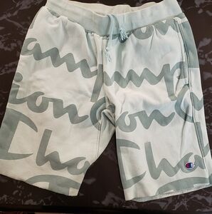 Mens Light Blue Chamoion Shorts